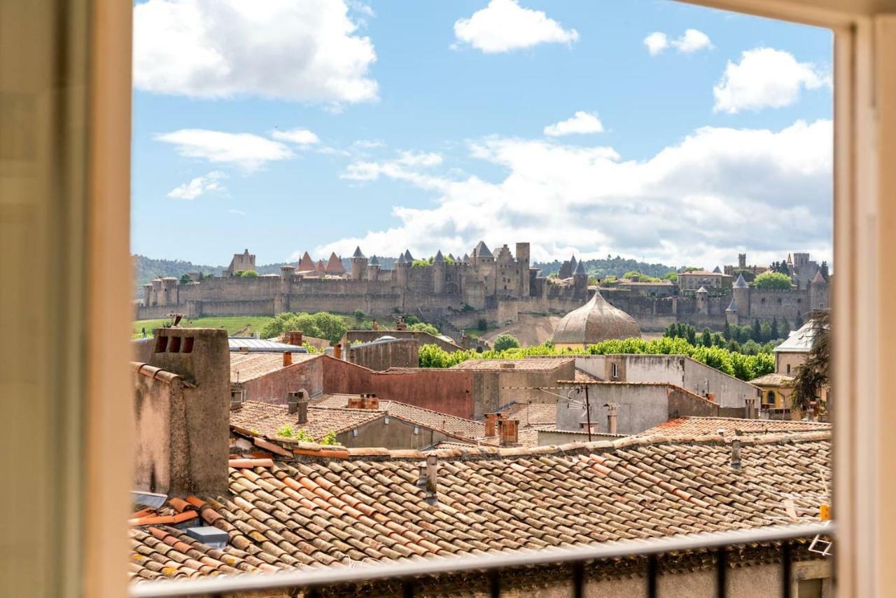 Les Cles De Laure - Wine Loft, Terrasse Et Vue Extraordinaire Sur La Cite Medievale การ์กาซอน ภายนอก รูปภาพ