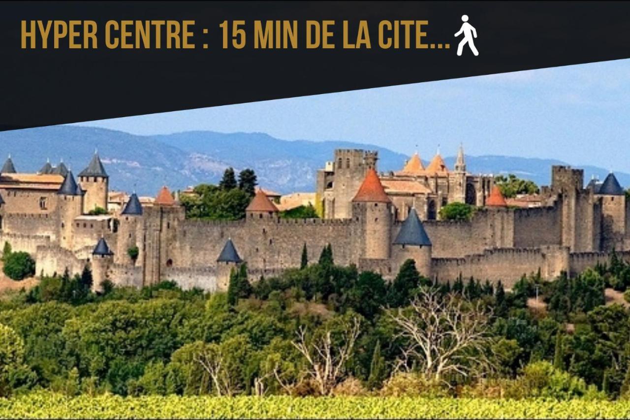 Les Cles De Laure - Wine Loft, Terrasse Et Vue Extraordinaire Sur La Cite Medievale การ์กาซอน ภายนอก รูปภาพ
